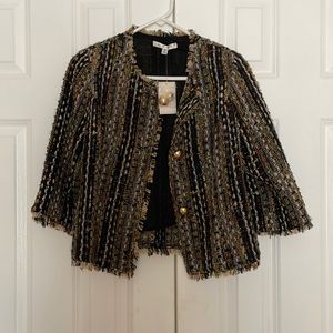 Cabi Tweed Wool Blend Jacket NWT
